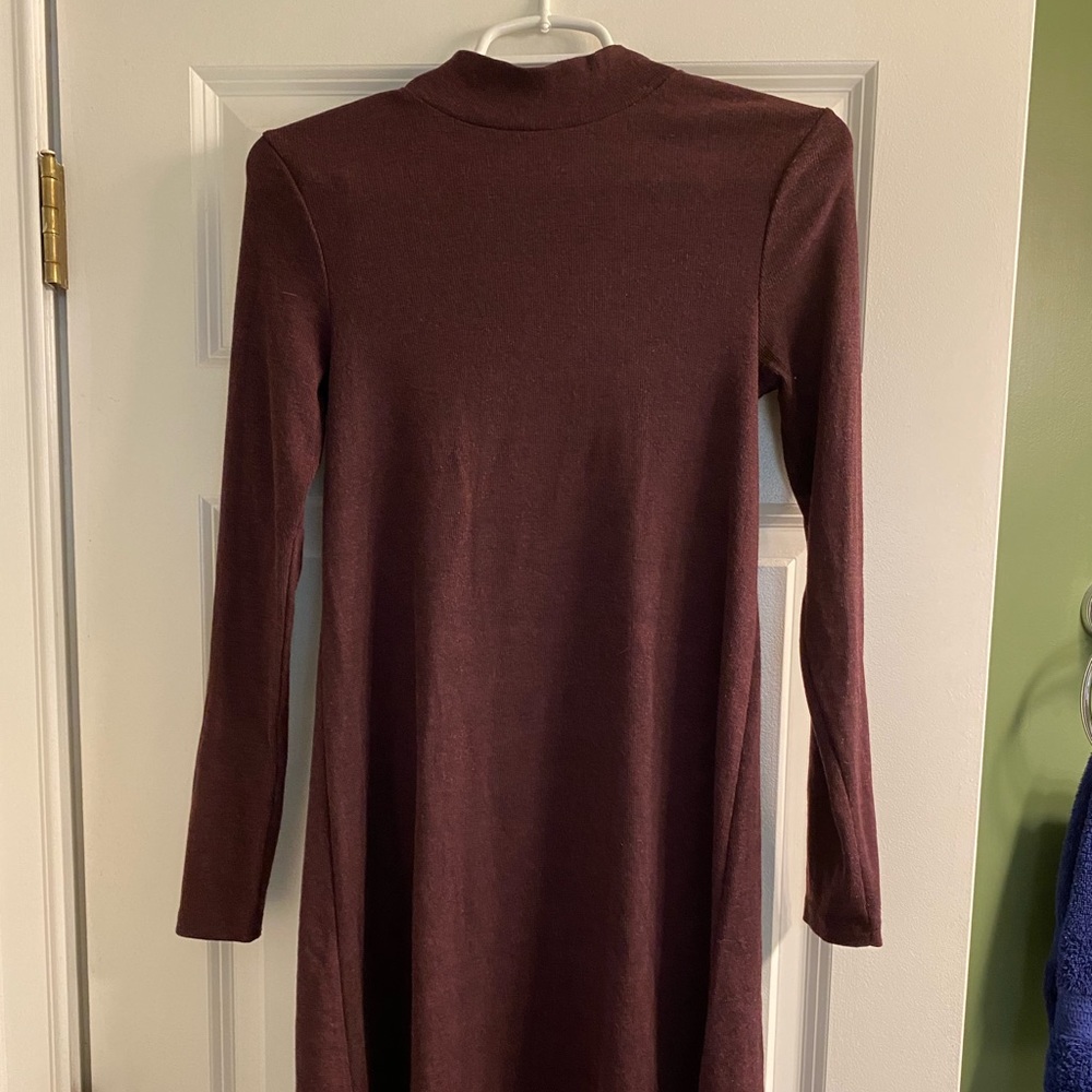 Long Sleeve Plum Dress
